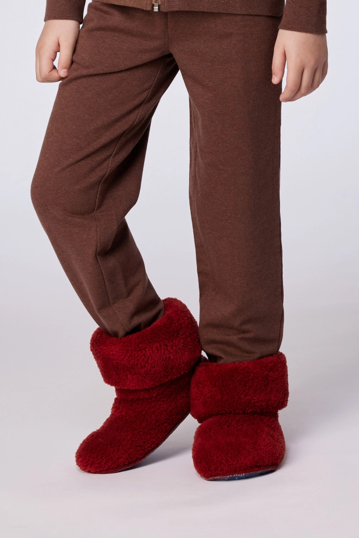 Woody pantoffels donkerrood 252-10-BOO-M/495