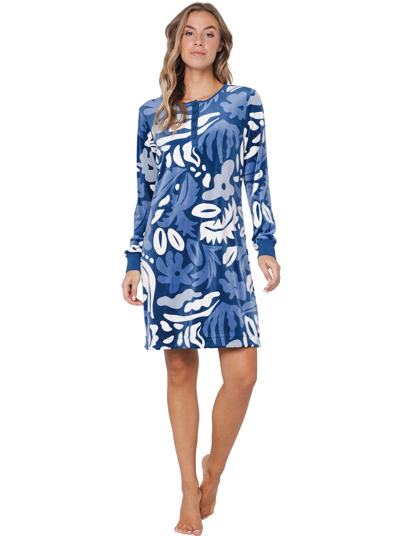 Slaapkleed donkerblauw 95 cm 111252-158-1/520