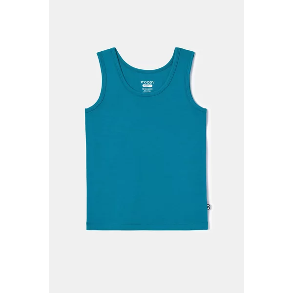 Woody singlet groenblauw 252-10-VES-Z/795