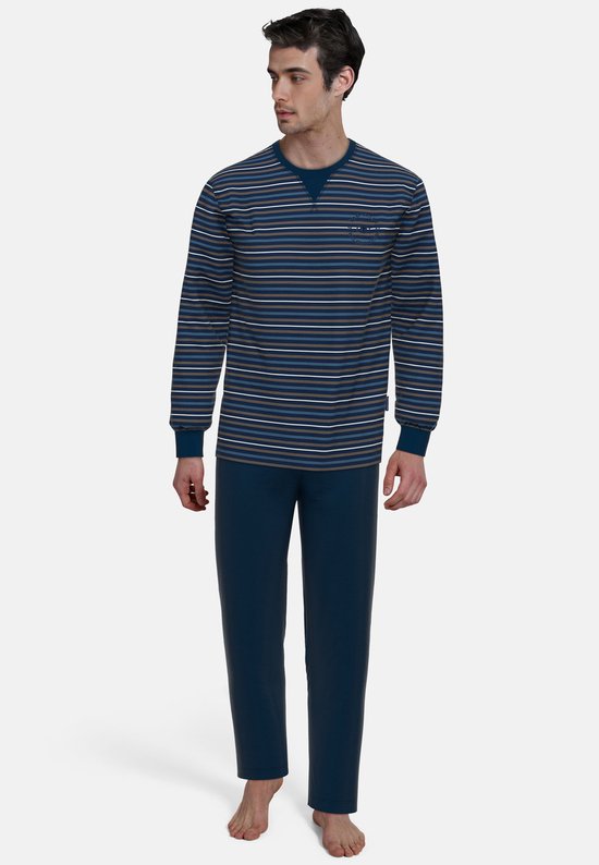 Tom Tailor pyjama braun/dunkel/ringel 71467/532