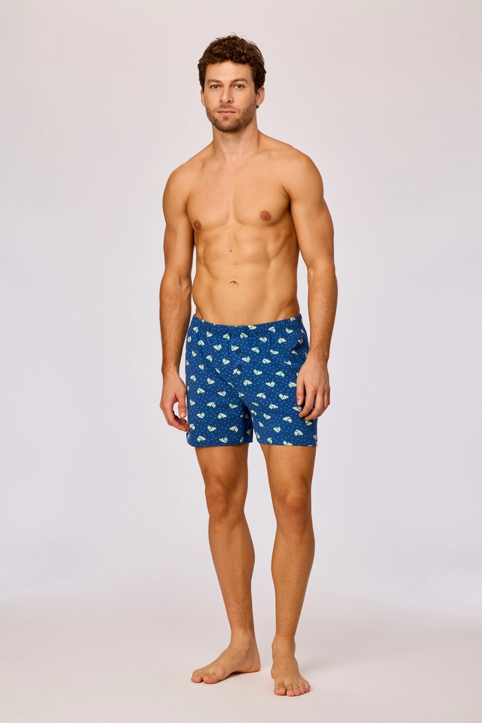 Woody boxershort kameleon donkerblauw 261-10-QLB-Z/911