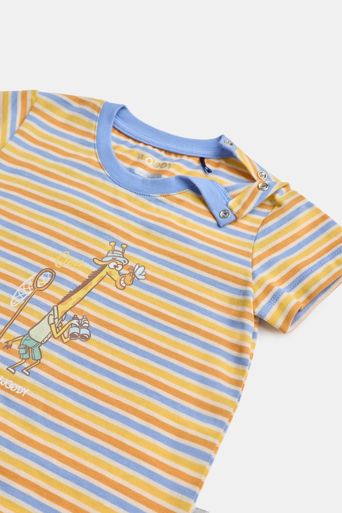 Woody shortama giraf gestreept geel 261-10-PSS-S/905