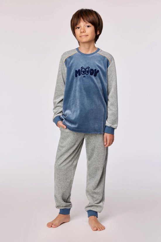 Woody pyjama blauwgrijs 252-10-QRM-V/189
