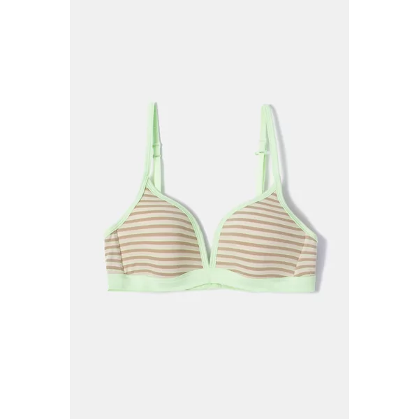 Woody BH gestreept groen/beige 252-10-BRA-Z/933