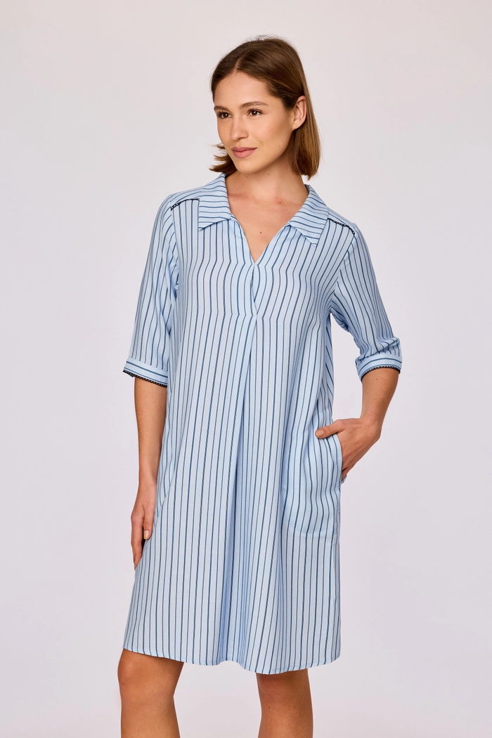 Woody slaapkleed gestreept blauw 261-10-XDW-W/991