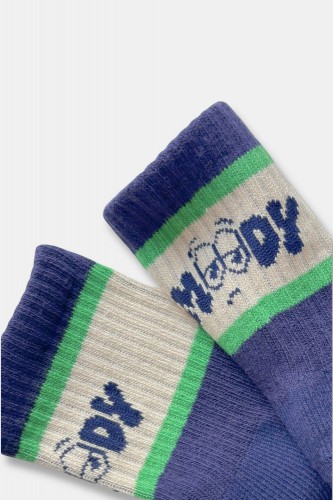 Woody sokken donkerblauw 252-10-SOD-I/893