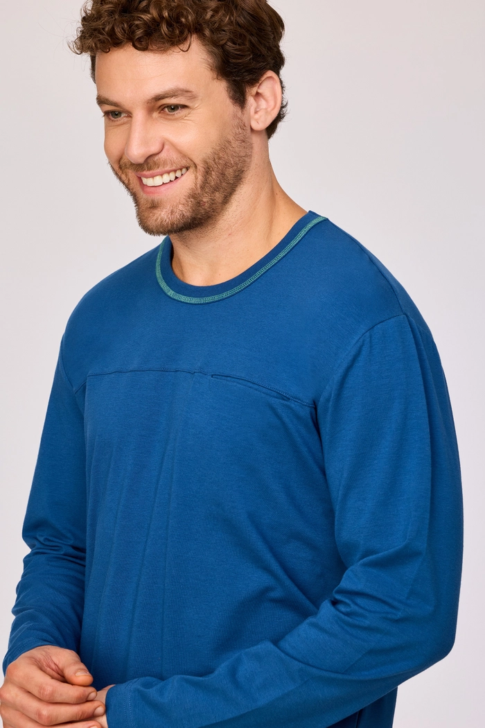 Woody pyjama donkerblauw 261-10-QRL-Z/887