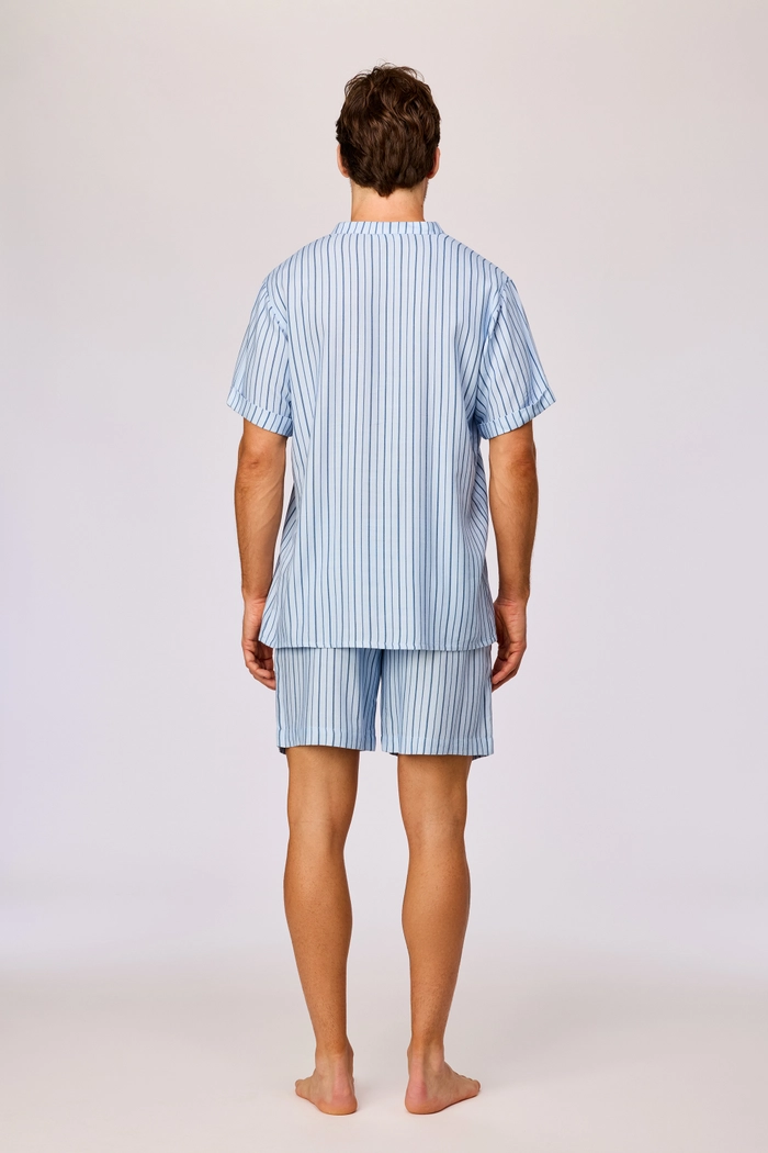 Woody shortama gestreept blauw 261-10-RPC-W/991