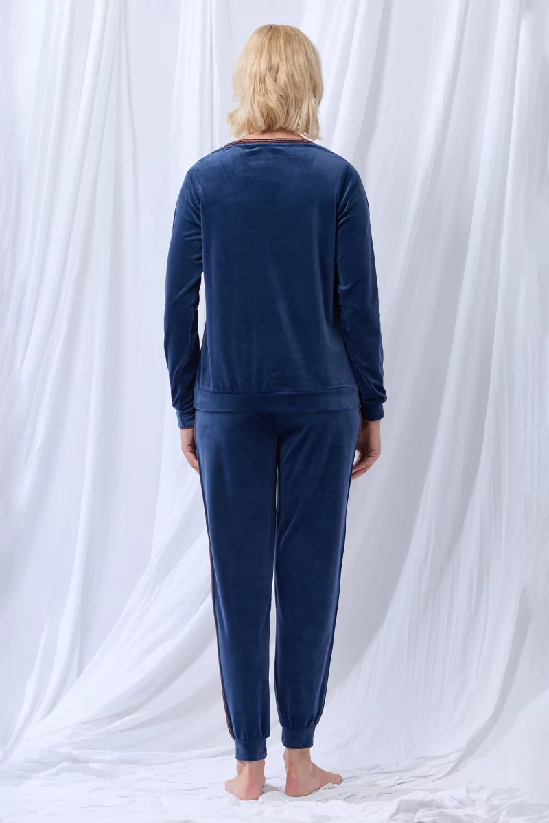 Lords & Lilies pyjama donkerblauw 252-51-TPA-V/831