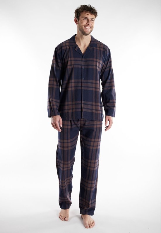 Tom Tailor pyjama braun/dunkel/karo 71472/534