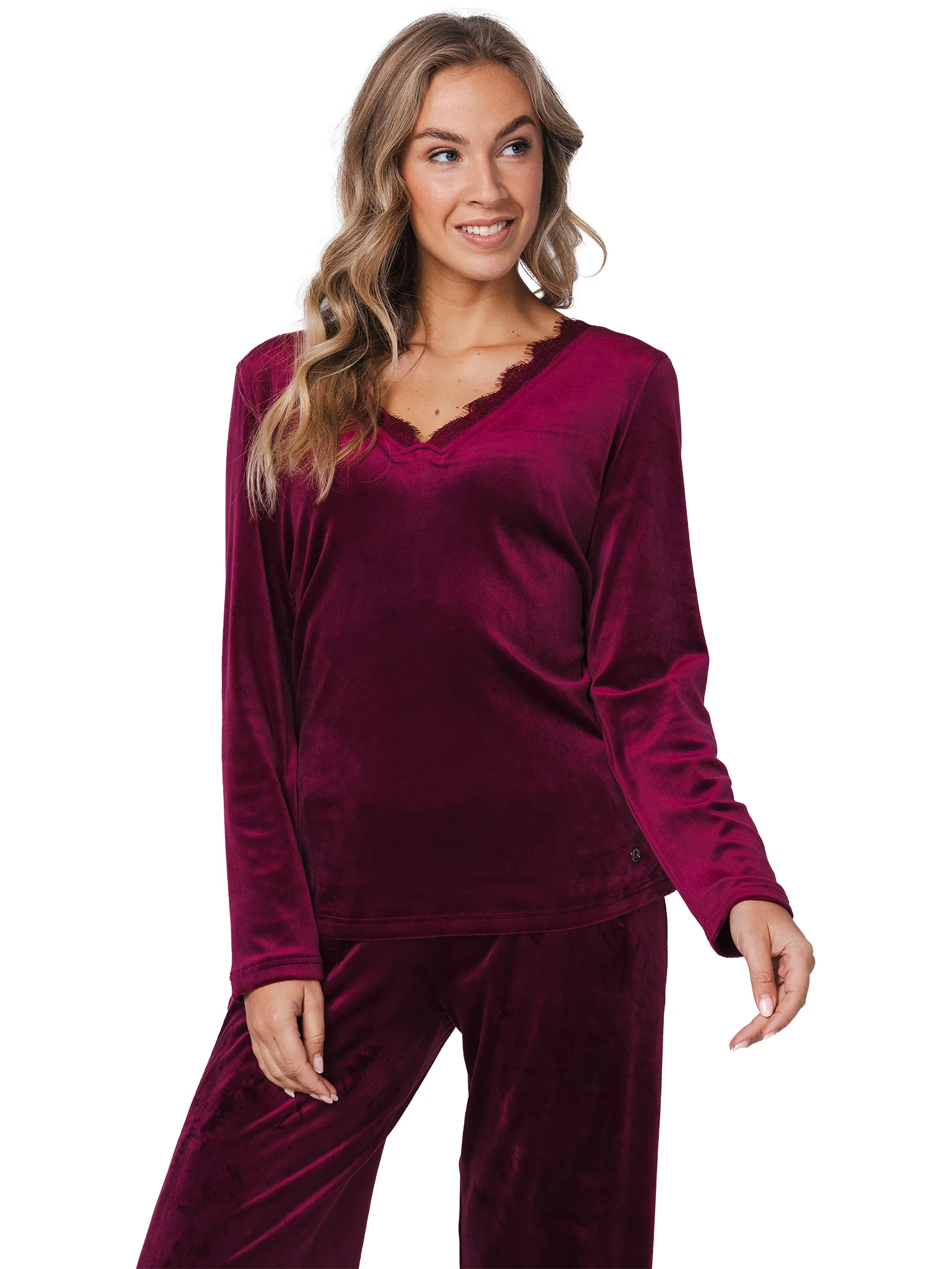 Pyjama donkerrood 121252-210-4/270