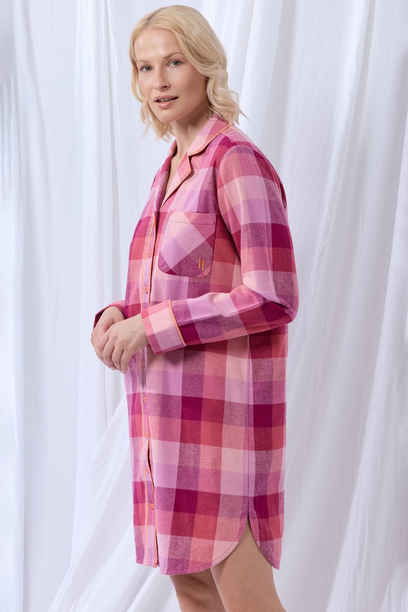 Lords & Lilies slaapkleedje geruit framboos 252-50-XDW-W/983