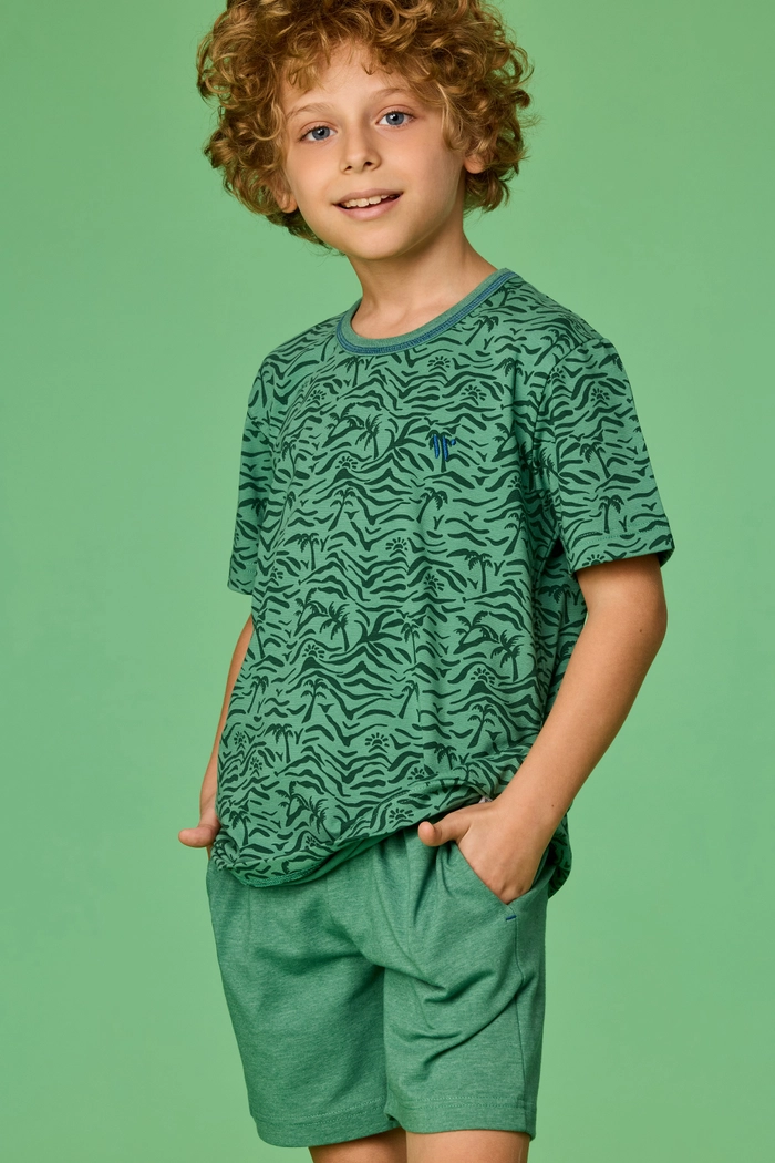 Woody shortama palmbomen groen 261-10-QPB-Z/913