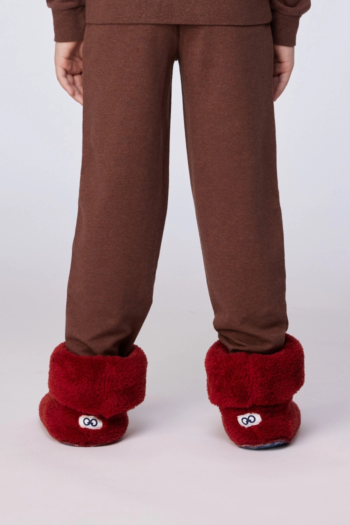 Woody pantoffels donkerrood 252-10-BOO-M/495