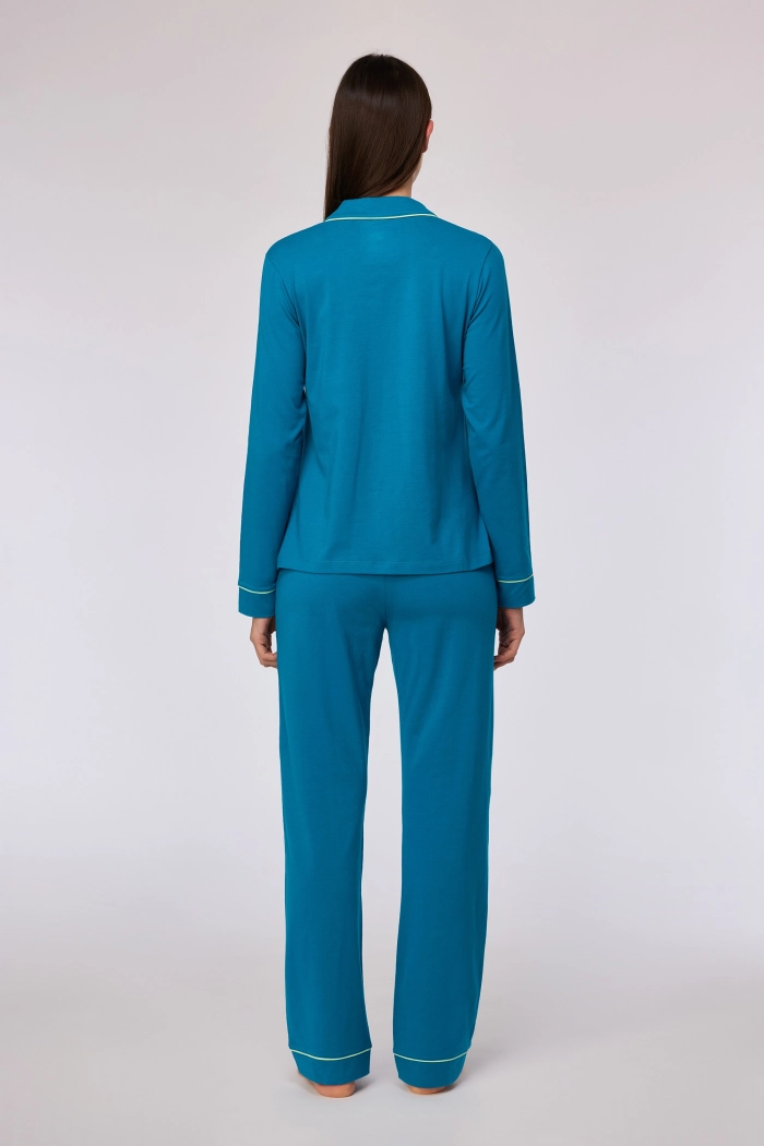 Woody pyjama groenblauw 252-10-YPD-Z/795