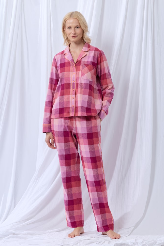 Lords & Lilies pyjama geruit framboos 252-50-XPW-W/983