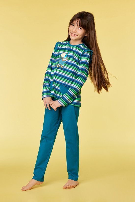 Woody pyjama duif gestreept multicolor 252-10-PLG-S/912