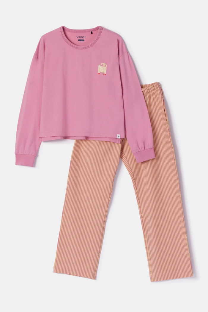 Woody pyjama kat roze 252-10-YPA-Z/404