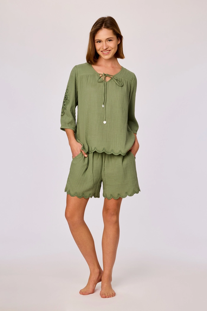 Lords & lilies shortama kakigroen 261-10-THW-W/788