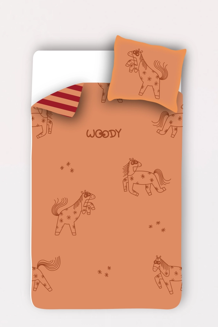 Woody dekbedovertrek 140 cm X 220 cm pony 252-10-DBO-W/030