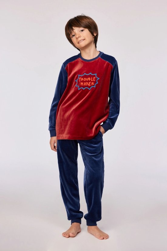 Woody pyjama donkerrood 252-10-QRM-V/495