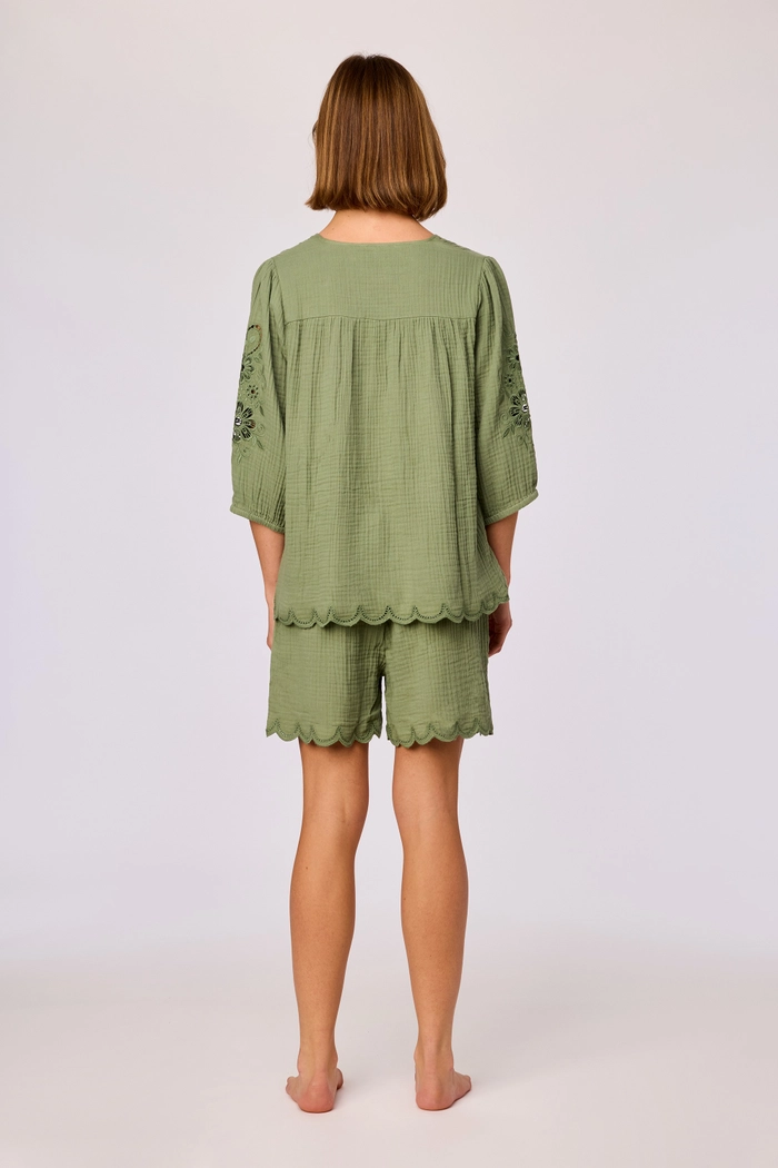 Lords & lilies shortama kakigroen 261-10-THW-W/788