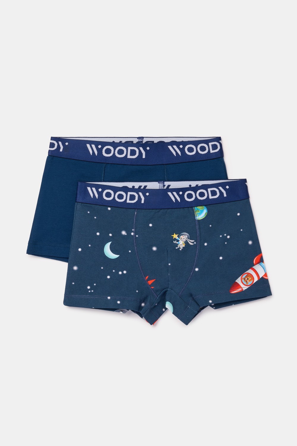Woody boxer duopack galaxy/donkerblauw 262-10-CLD-Z/021