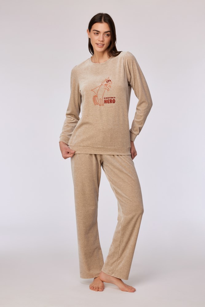 Woody pyjama pony beige 252-10-PDV-V/227