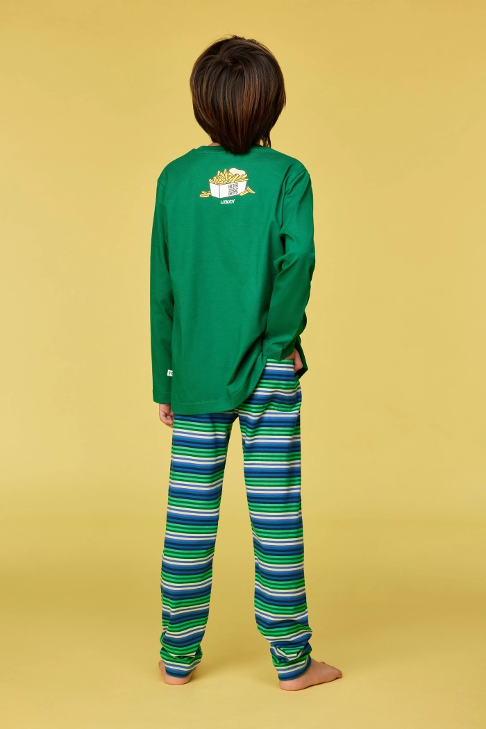 Woody pyjama duif donkergroen 252-10-PLS-S/792