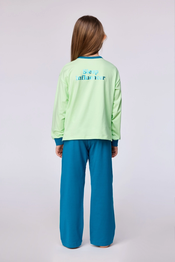Woody pyjama groen 252-10-YPA-Z/760