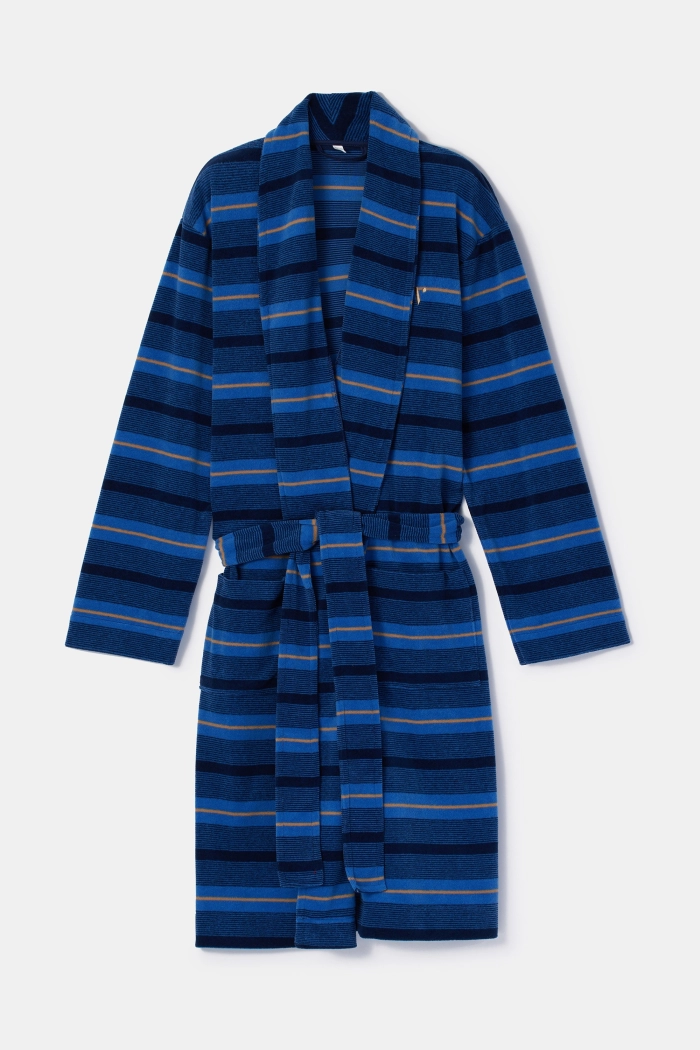 Woody kamerjas gestreept blauw 252-10-MDS-D/943