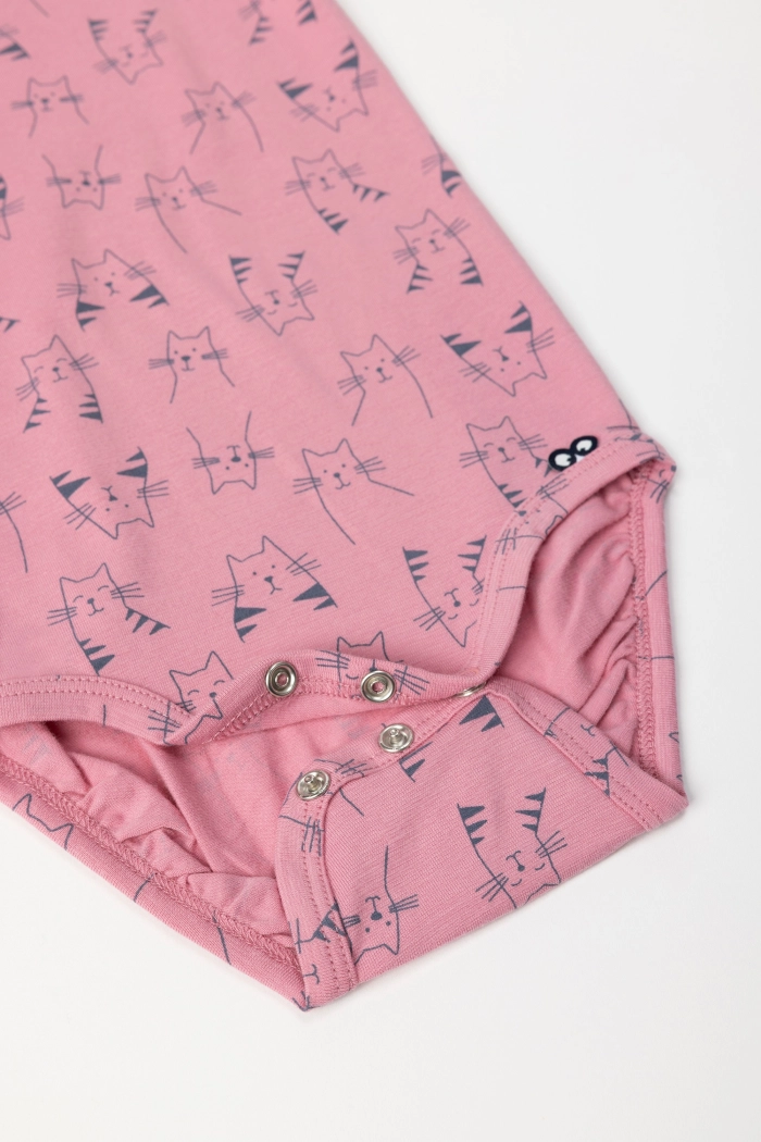 Woody body LM kattenprint roze 252-10-REL-Z/923