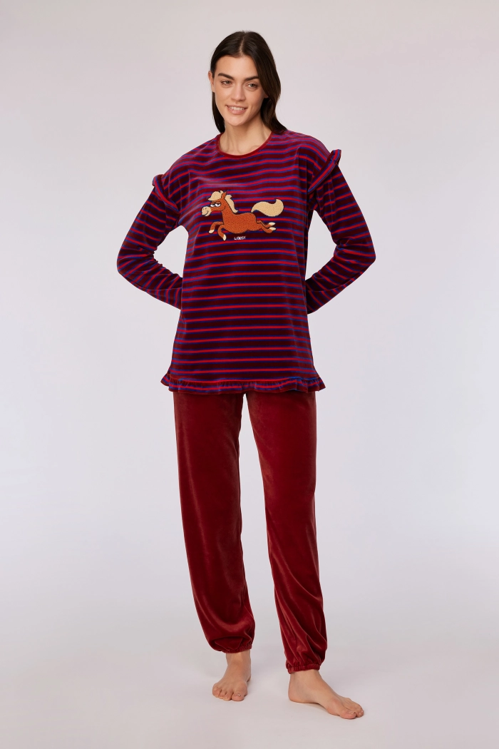 Woody pyjama pony gestreept 252-10-PDL-V/919