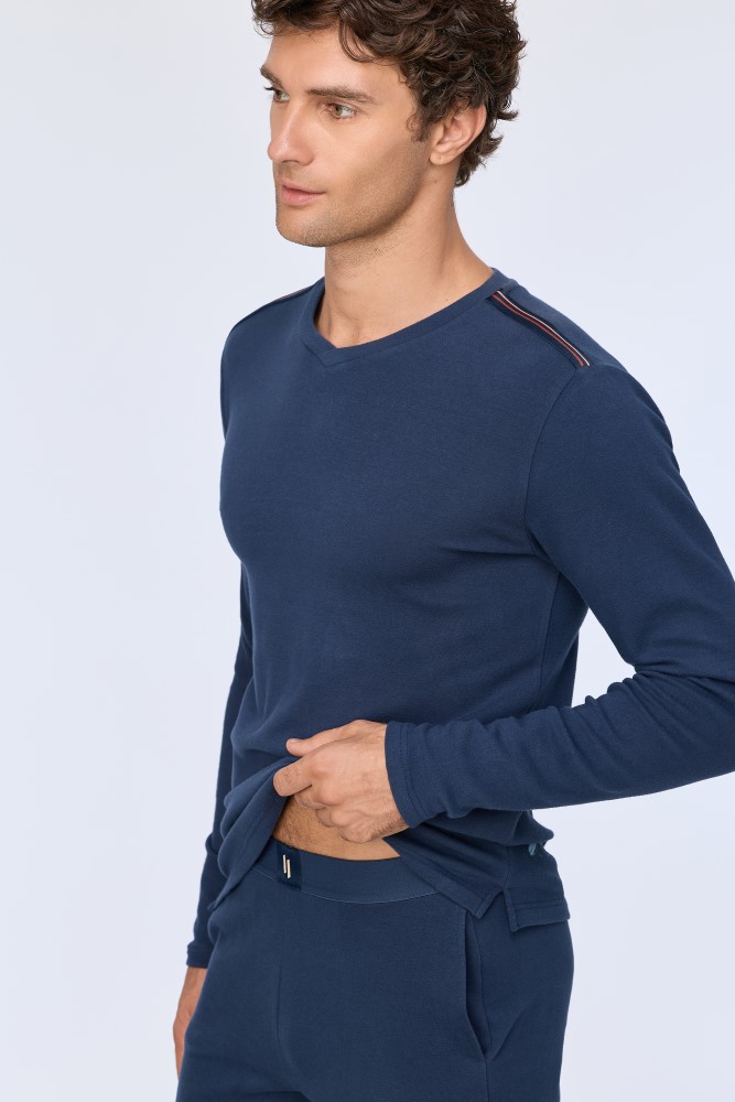 Lords & Lilies pyjama donkerblauw 252-50-RPF-R/831