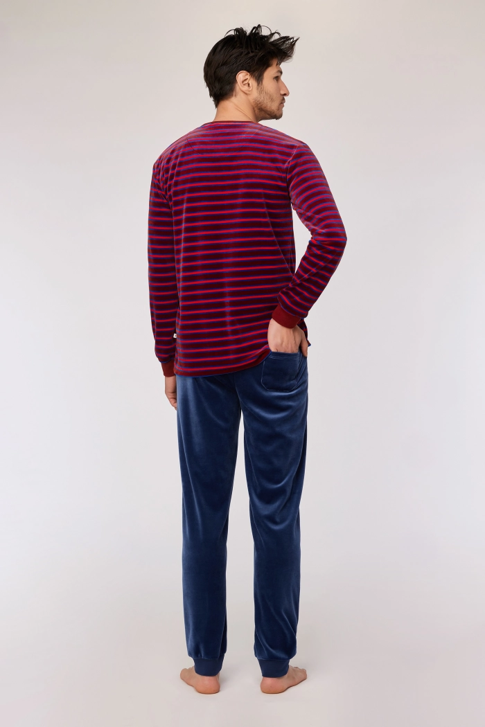 Woody pyjama pony gestreept rood 252-10-PLC-V/919