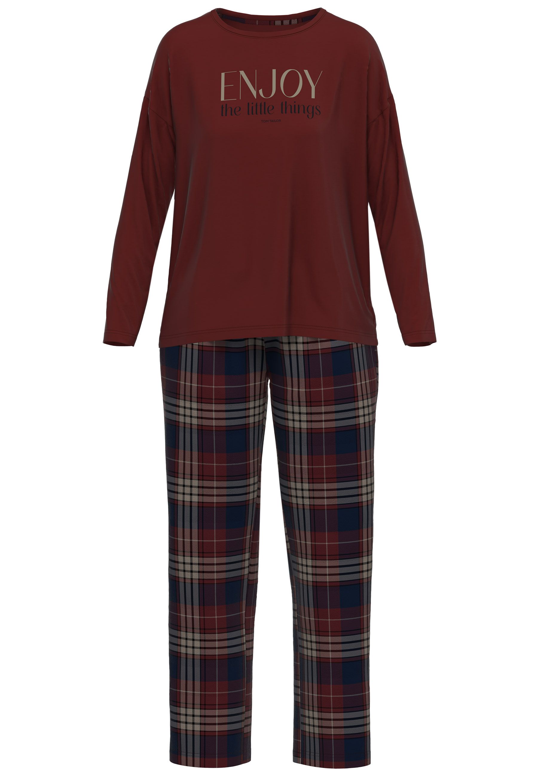 Tom Tailor pyjama rot/mittel/karo 60386/424
