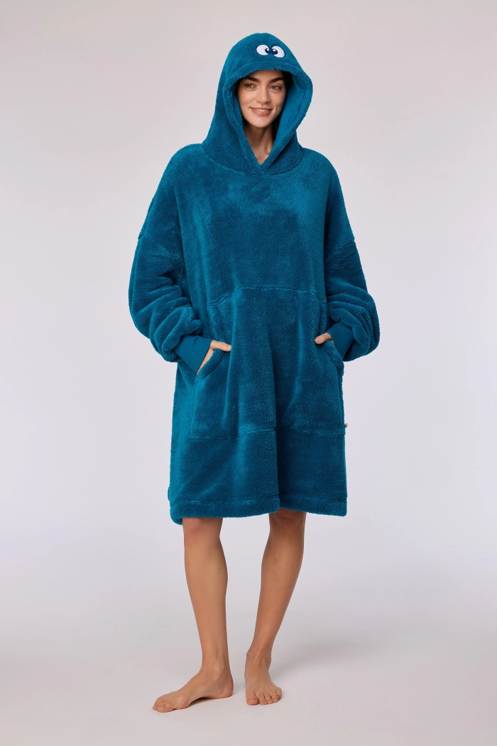 Woody sweater groenblauw 251-10-PXL-M/795