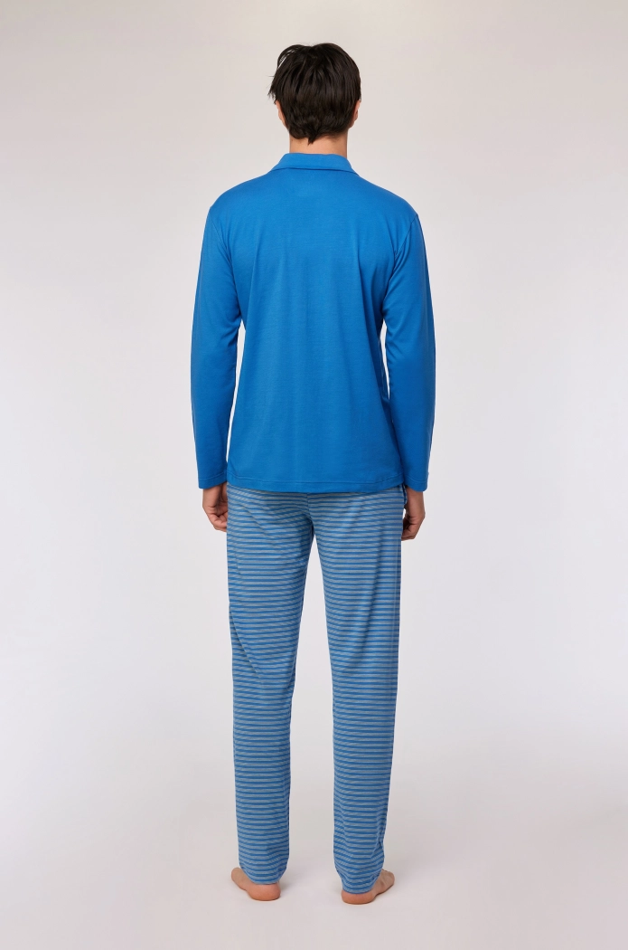 Woody pyjama donkerblauw 252-10-MBT-Z/879