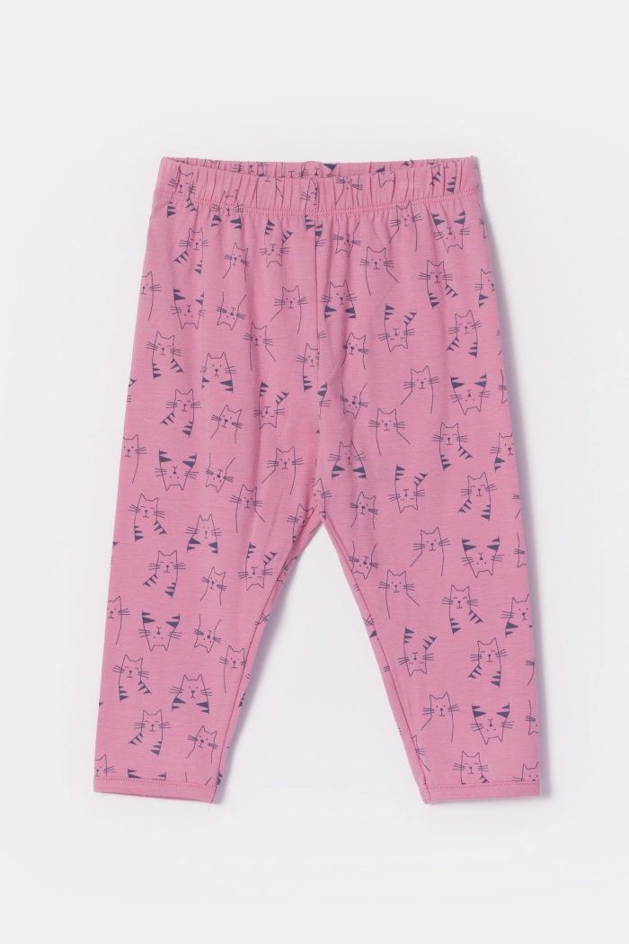 Woody pyjama katten roze 252-10-PZG-Z/923