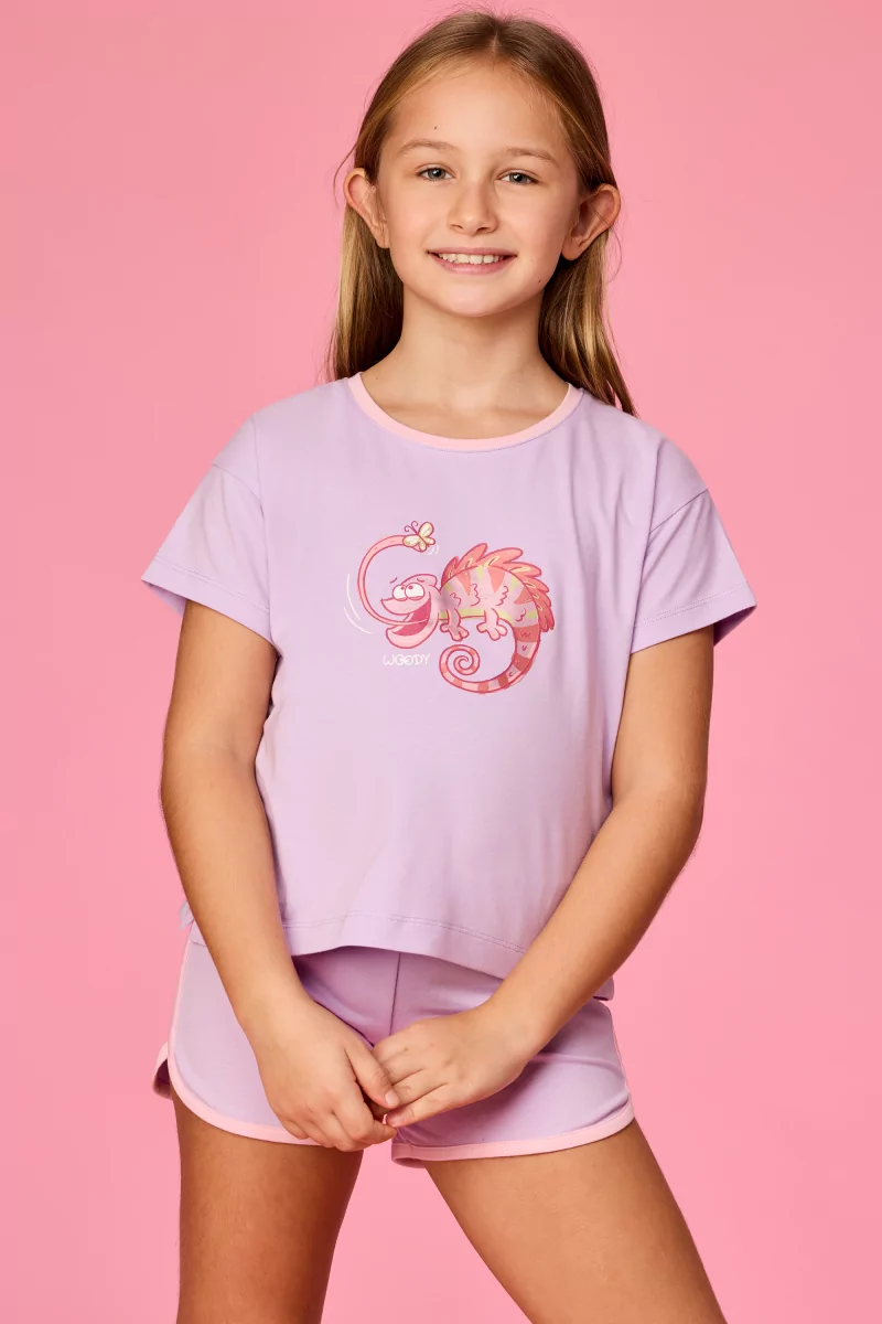 Woody shortama kameleon lila 261-10-PZG-Z/312