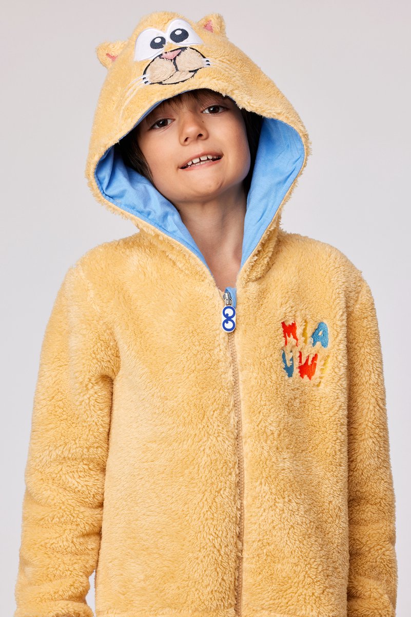 Woody onesie kat geel 252-10-ONJ-M/010