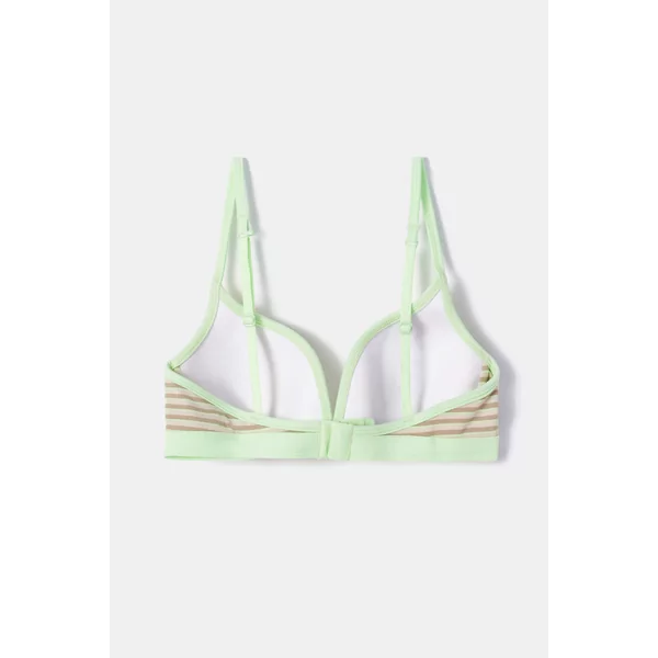 Woody BH gestreept groen/beige 252-10-BRA-Z/933