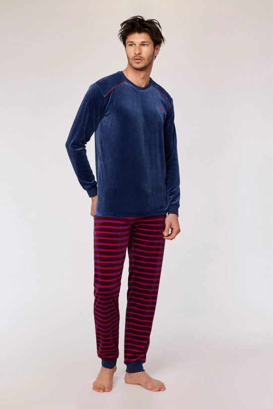 Woody pyjama donkerblauw 252-10-QRM-V/893