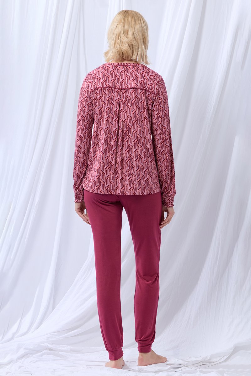 Lords & Lilies pyjama gevlochten roze 252-50-XPD-Z/978