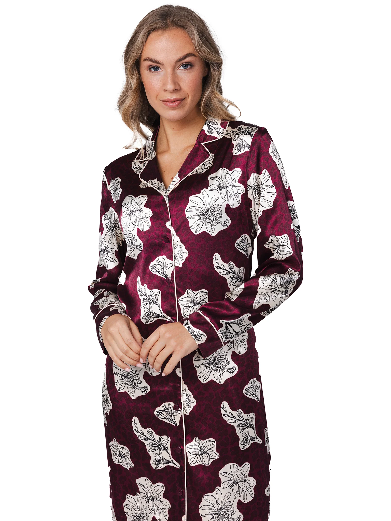 Slaapkleed donkerrood 95 cm 111252-210-2/270