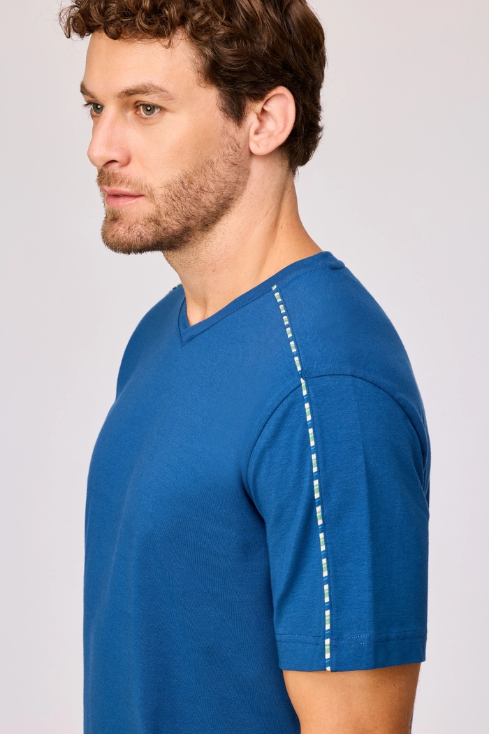 Woody shortama donkerblauw 261-10-RPV-Z/887