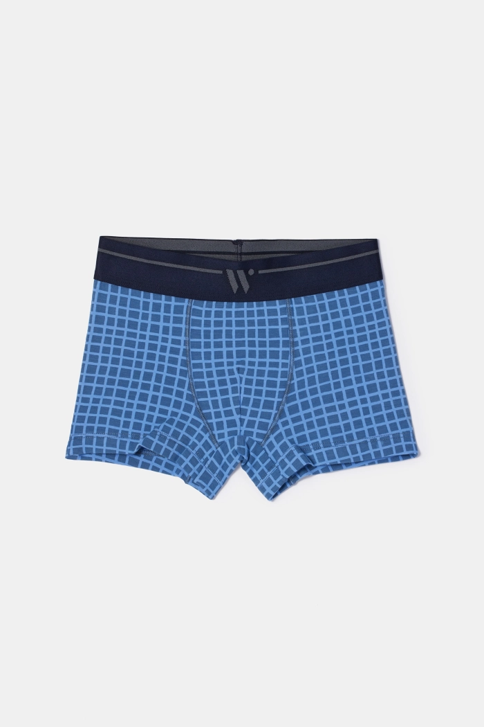 Woody duopack boxershort donkergrijs/ruitje 252-10-QLM-Z/014