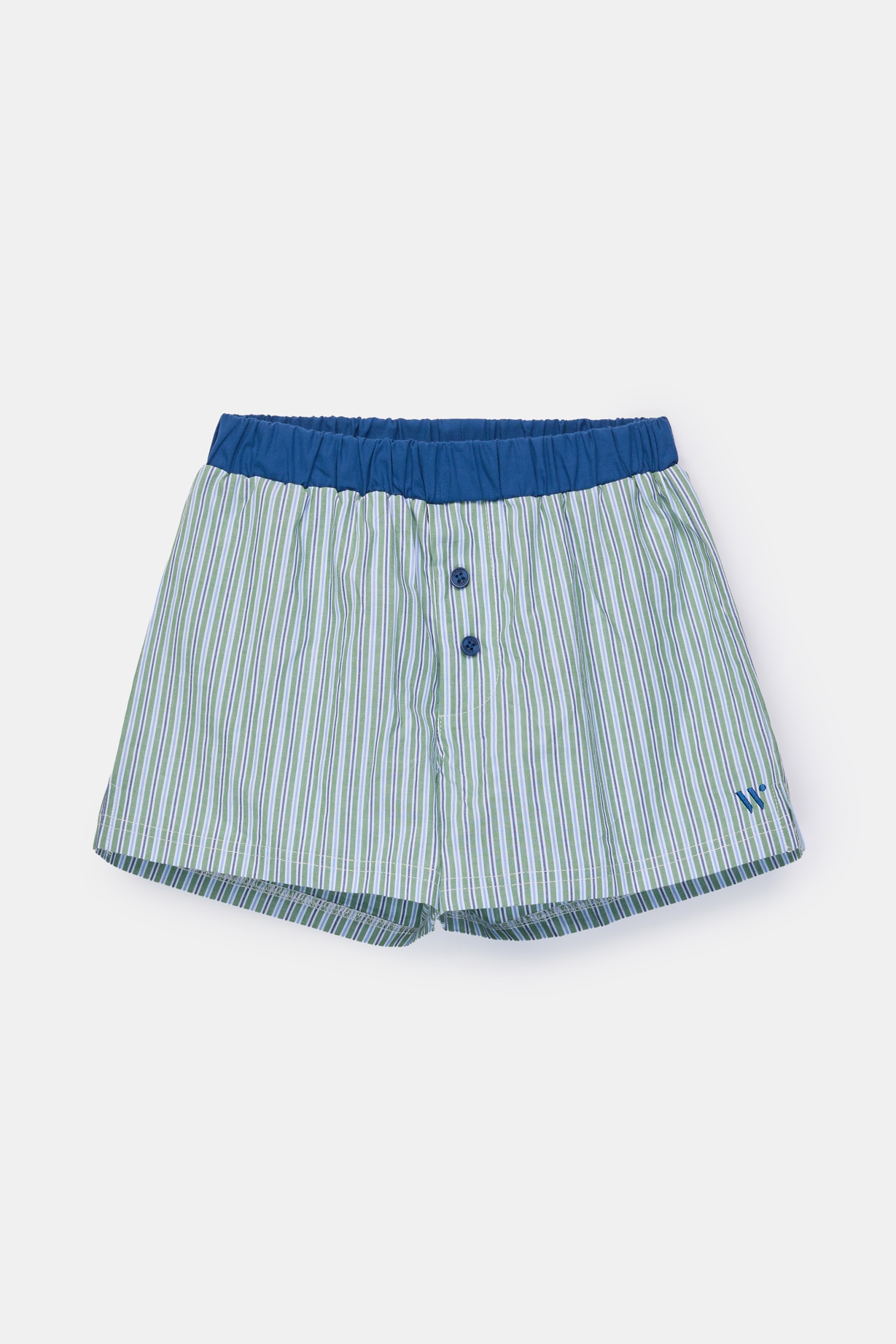 Woody boxershort gestreept groen 261-10-QLD-W/929