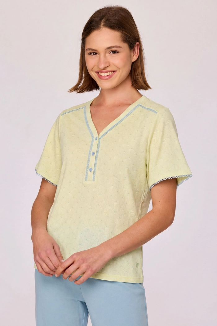 Woody pyjama schelpjes fris groen 261-10-XPB-Z/979