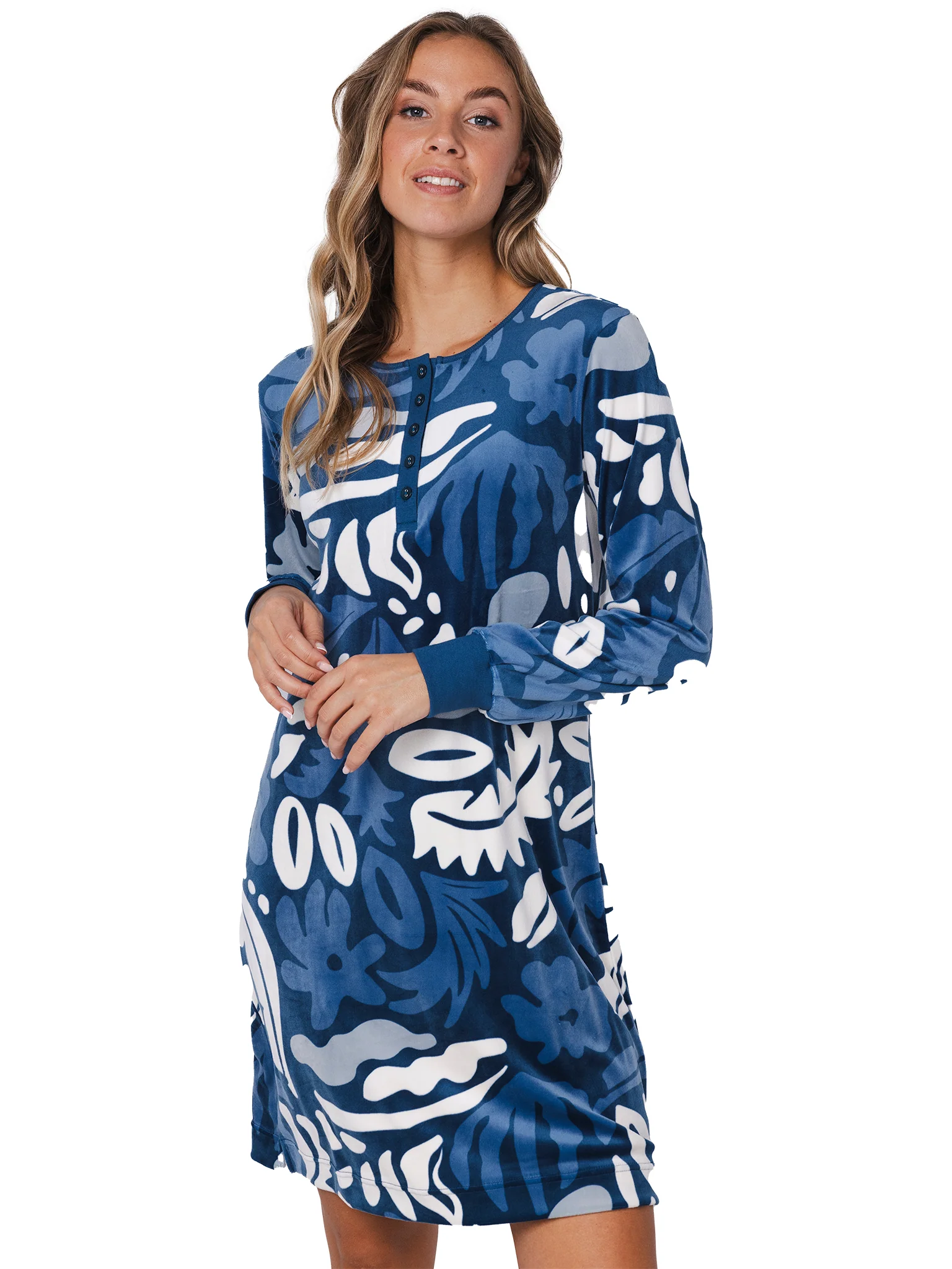 Slaapkleed donkerblauw 95 cm 111252-158-1/520